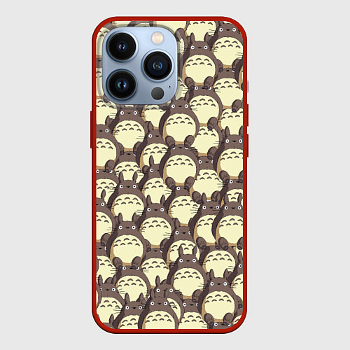Чехол iPhone 13 Pro Тоторо / 3D-Красный – фото 1