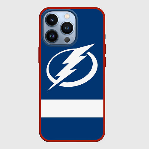 Чехол iPhone 13 Pro Tampa Bay Lightning / 3D-Красный – фото 1