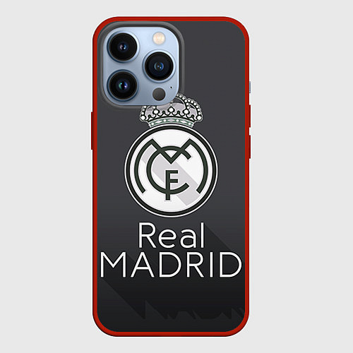 Чехол iPhone 13 Pro Real Madrid / 3D-Красный – фото 1