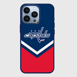 Чехол для iPhone 13 Pro NHL: Washington Capitals, цвет: 3D-тёмно-синий