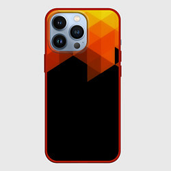 Чехол для iPhone 13 Pro Trianse, цвет: 3D-красный