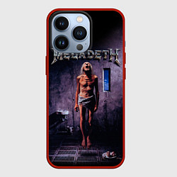 Чехол для iPhone 13 Pro Megadeth: Madness, цвет: 3D-красный