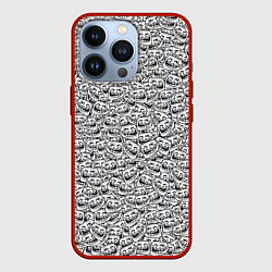 Чехол для iPhone 13 Pro Мегатролль, цвет: 3D-красный