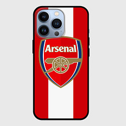 Чехол для iPhone 13 Pro Arsenal FC: Red line, цвет: 3D-черный