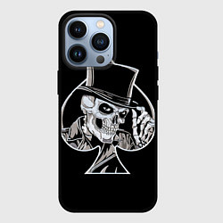 Чехол для iPhone 13 Pro Скелетон, цвет: 3D-черный