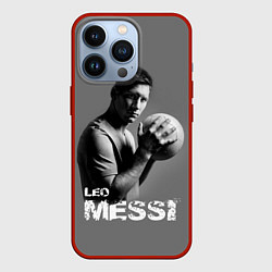 Чехол для iPhone 13 Pro Leo Messi, цвет: 3D-красный