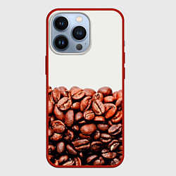 Чехол для iPhone 13 Pro Coffee, цвет: 3D-красный