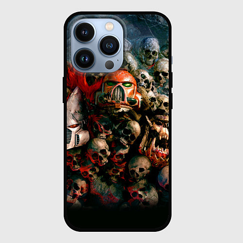 Чехол iPhone 13 Pro Warhammer 40k: Skulls / 3D-Черный – фото 1