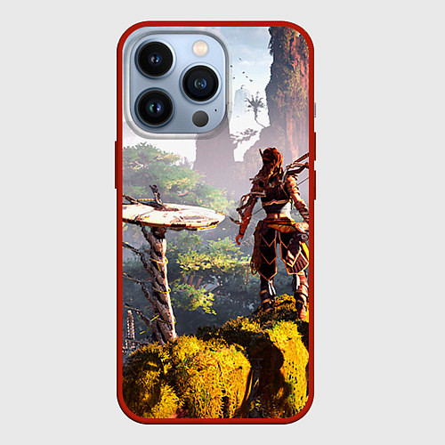 Чехол iPhone 13 Pro HZD 6 / 3D-Красный – фото 1