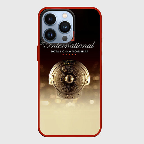 Чехол iPhone 13 Pro The International Championships / 3D-Красный – фото 1