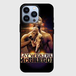 Чехол для iPhone 13 Pro Mayweather vs McGregor, цвет: 3D-черный