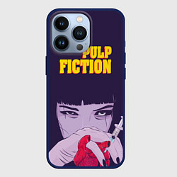 Чехол для iPhone 13 Pro Pulp Fiction: Dope Heart, цвет: 3D-тёмно-синий