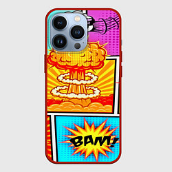Чехол для iPhone 13 Pro Pop Art, цвет: 3D-красный