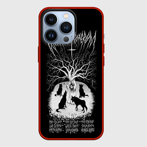 Чехол iPhone 13 Pro Wolves in the Throne Room / 3D-Красный – фото 1
