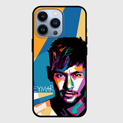 Чехол для iPhone 13 Pro Neymar Polygons, цвет: 3D-черный