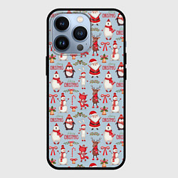 Чехол для iPhone 13 Pro Рождественская Милота, цвет: 3D-черный