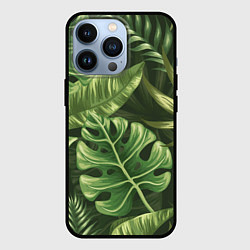 Чехол для iPhone 13 Pro Доисторический лес, цвет: 3D-черный