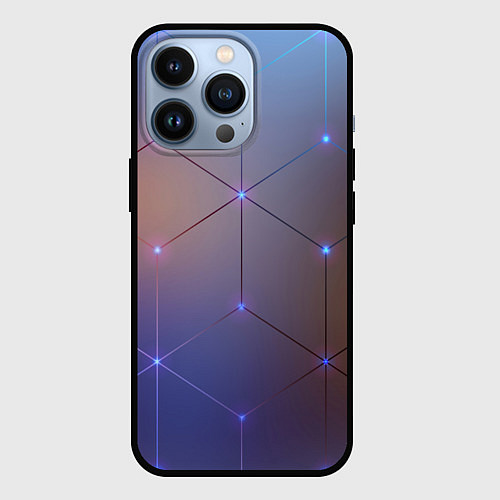 Чехол iPhone 13 Pro НЕЙРОННАЯ СЕТЬ NEURAL NETWORK / 3D-Черный – фото 1