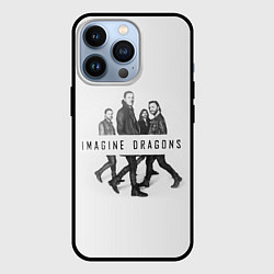Чехол для iPhone 13 Pro Imagine Dragons: White, цвет: 3D-черный