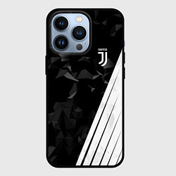Чехол для iPhone 13 Pro FC Juventus: Abstract, цвет: 3D-черный