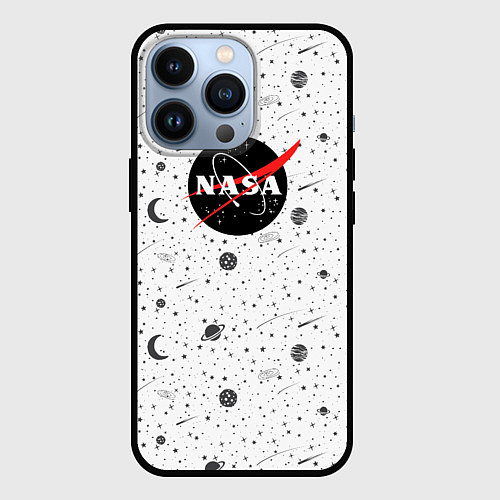 Чехол iPhone 13 Pro NASA: Moonlight / 3D-Черный – фото 1