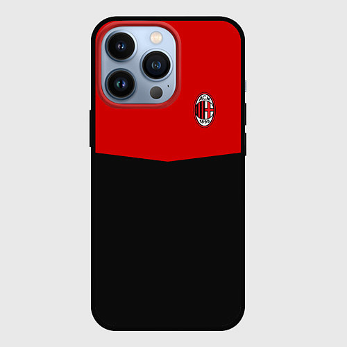 Чехол iPhone 13 Pro АC Milan: R&B Sport / 3D-Черный – фото 1