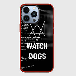 Чехол для iPhone 13 Pro Watch Dogs: Hacker, цвет: 3D-красный