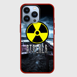 Чехол для iPhone 13 Pro S.T.A.L.K.E.R: Radiation, цвет: 3D-красный