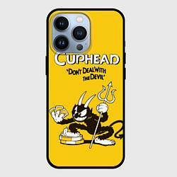 Чехол для iPhone 13 Pro Cuphead: Black Devil, цвет: 3D-черный