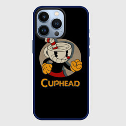 Чехол для iPhone 13 Pro Cuphead: Mugman, цвет: 3D-тёмно-синий