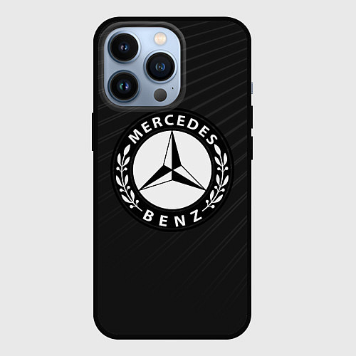 Чехол iPhone 13 Pro Mercedes-Benz / 3D-Черный – фото 1