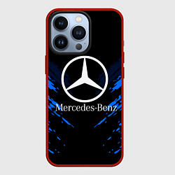 Чехол для iPhone 13 Pro Mercedes-Benz: Blue Anger, цвет: 3D-красный