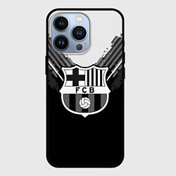 Чехол для iPhone 13 Pro FC Barcelona: Black Style, цвет: 3D-черный