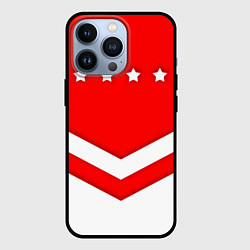Чехол для iPhone 13 Pro Звезды Спартака, цвет: 3D-черный