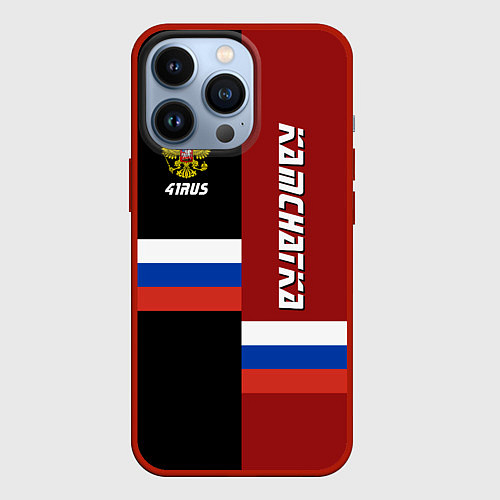 Чехол iPhone 13 Pro Kamchatka, Russia / 3D-Красный – фото 1