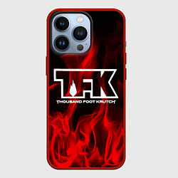 Чехол для iPhone 13 Pro Thousand Foot Krutch: Red Flame, цвет: 3D-красный