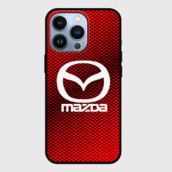 Чехол для iPhone 13 Pro Mazda: Red Carbon, цвет: 3D-черный