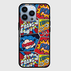 Чехол для iPhone 13 Pro Pop art pattern, цвет: 3D-черный