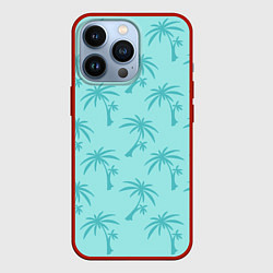 Чехол для iPhone 13 Pro GTA VC: Blue Palms, цвет: 3D-красный