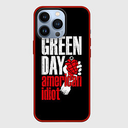 Чехол для iPhone 13 Pro Green Day: American Idiot, цвет: 3D-красный