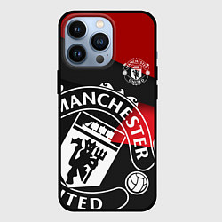 Чехол для iPhone 13 Pro FC Man United: Exclusive, цвет: 3D-черный