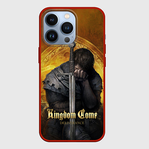 Чехол iPhone 13 Pro Kingdom Come: Sad Henry / 3D-Красный – фото 1