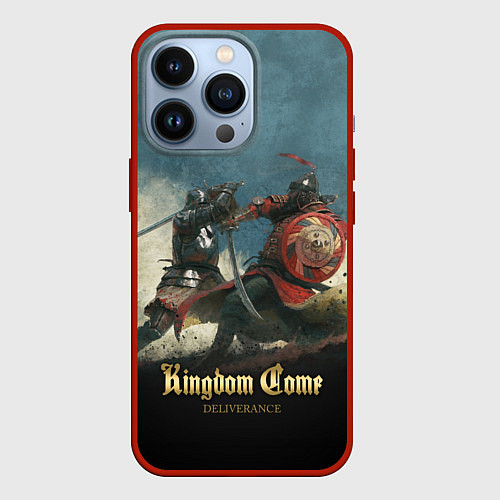 Чехол iPhone 13 Pro Kingdom Come: Deliverance / 3D-Красный – фото 1