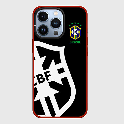 Чехол iPhone 13 Pro Brazil Team: Exclusive / 3D-Красный – фото 1