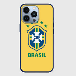 Чехол для iPhone 13 Pro Brazil Team, цвет: 3D-тёмно-синий
