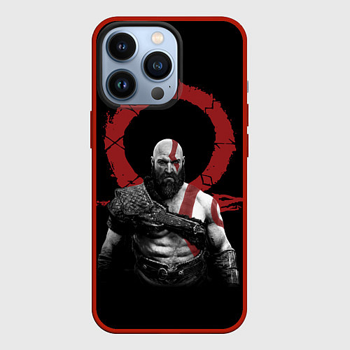 Чехол iPhone 13 Pro God of War IV / 3D-Красный – фото 1