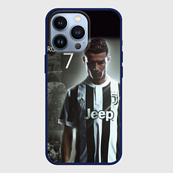 Чехол для iPhone 13 Pro RONALDO 7, цвет: 3D-тёмно-синий