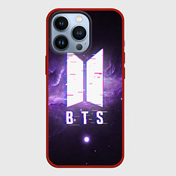 Чехол для iPhone 13 Pro BTS: Violet Space, цвет: 3D-красный
