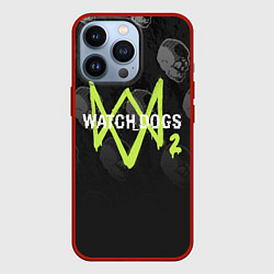 Чехол iPhone 13 Pro Watch Dogs 2: Skulls Pattern