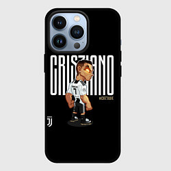 Чехол для iPhone 13 Pro CR7JUVE, цвет: 3D-черный